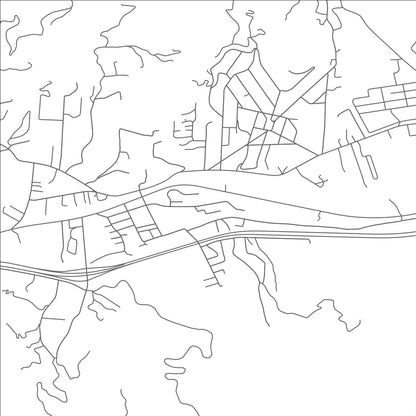 ROAD MAP OF SWANNANOA, NORTH CAROLINA BY MAPBAKES