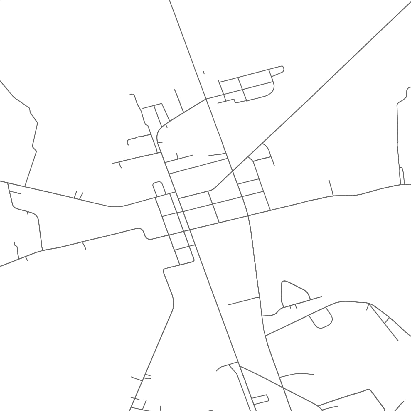 ROAD MAP OF TEACHEY, NORTH CAROLINA BY MAPBAKES