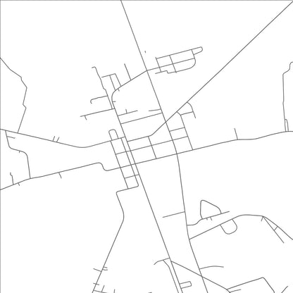 ROAD MAP OF TEACHEY, NORTH CAROLINA BY MAPBAKES