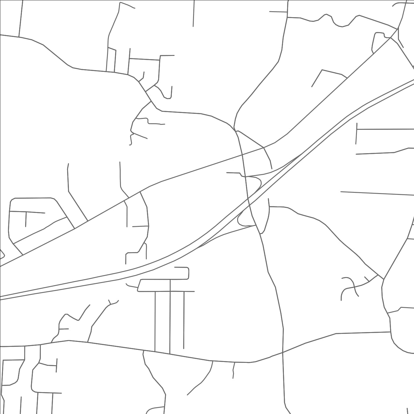 ROAD MAP OF TRINITY, NORTH CAROLINA BY MAPBAKES