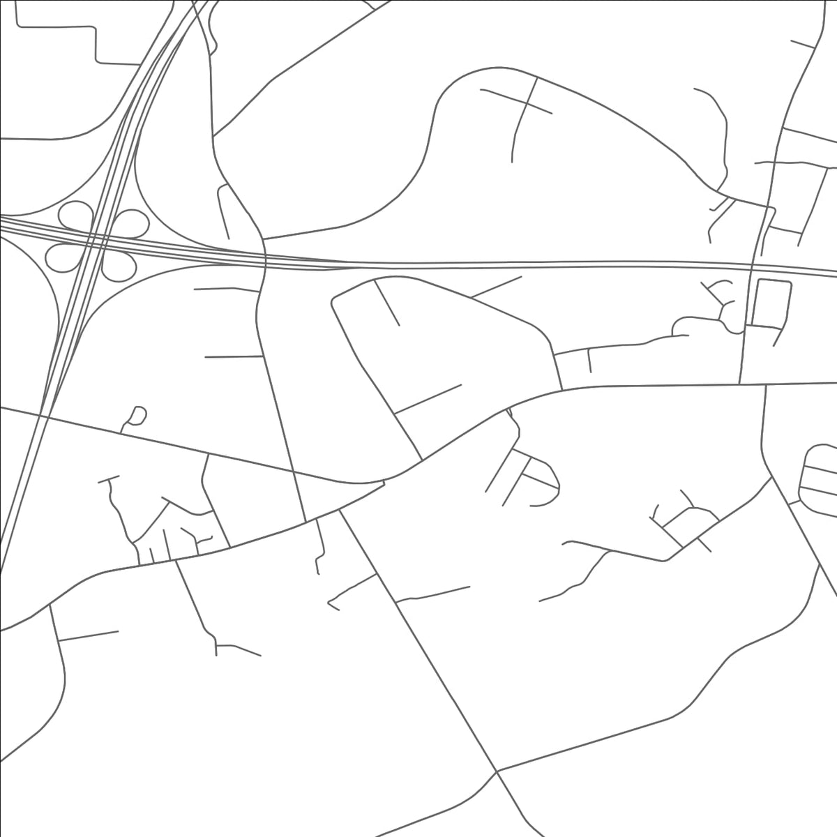 ROAD MAP OF VANDER, NORTH CAROLINA BY MAPBAKES