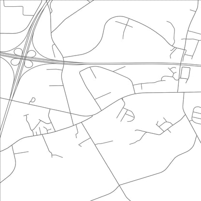 ROAD MAP OF VANDER, NORTH CAROLINA BY MAPBAKES