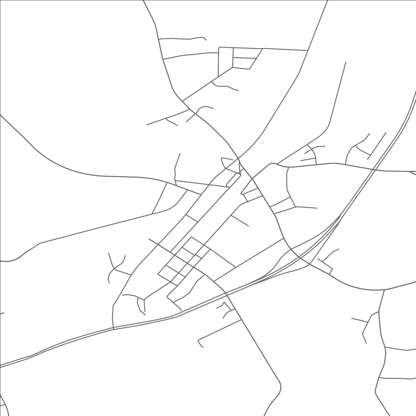 ROAD MAP OF VASS, NORTH CAROLINA BY MAPBAKES