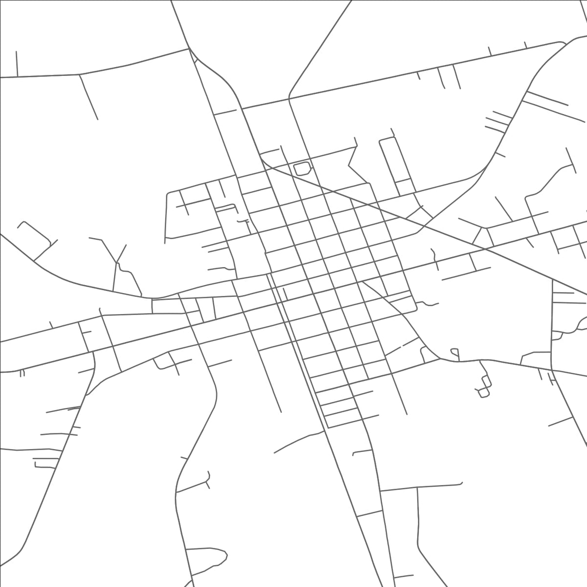 ROAD MAP OF WARSAW, NORTH CAROLINA BY MAPBAKES