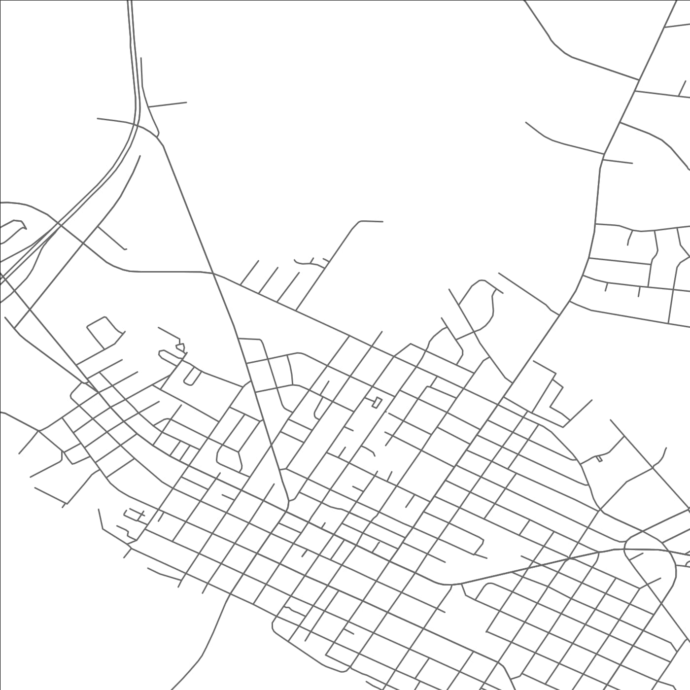 ROAD MAP OF WASHINGTON, NORTH CAROLINA BY MAPBAKES