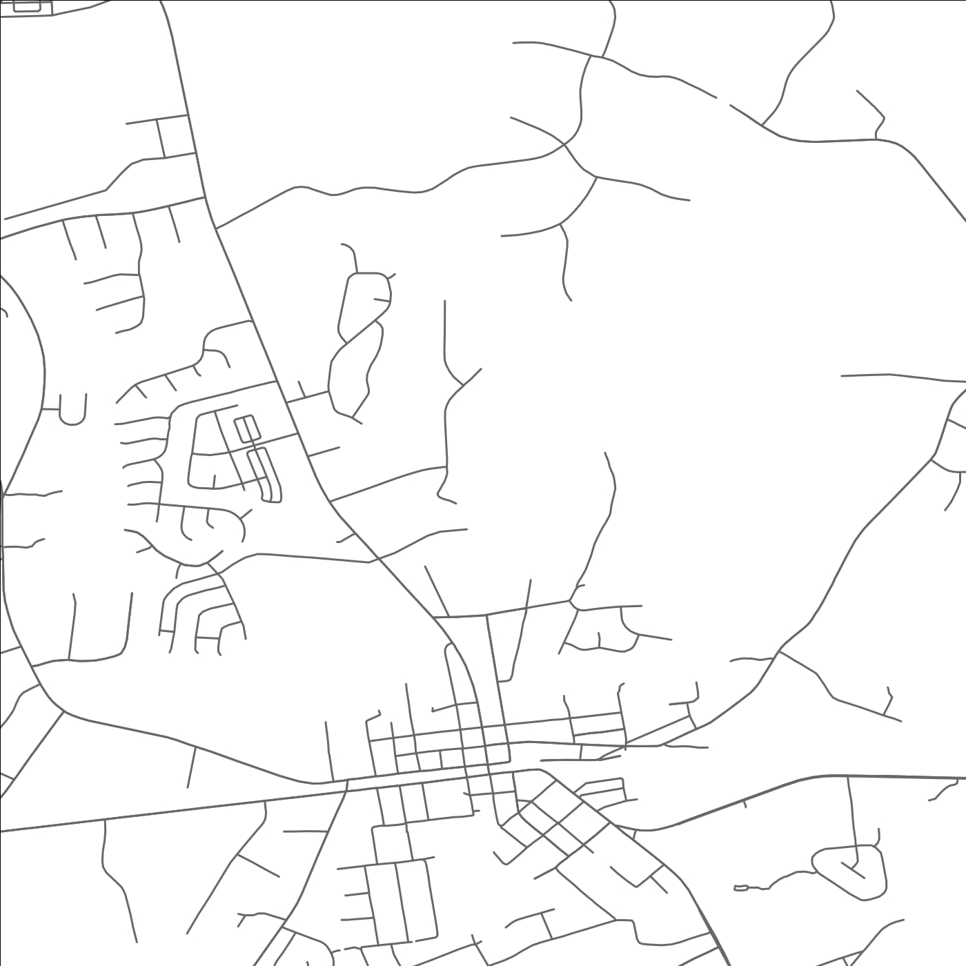 ROAD MAP OF WAXHAW, NORTH CAROLINA BY MAPBAKES