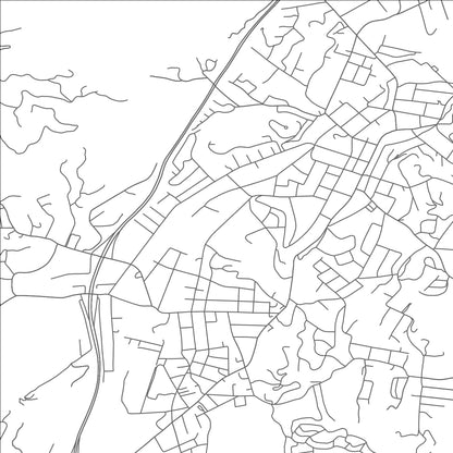 ROAD MAP OF WAYNESVILLE, NORTH CAROLINA BY MAPBAKES