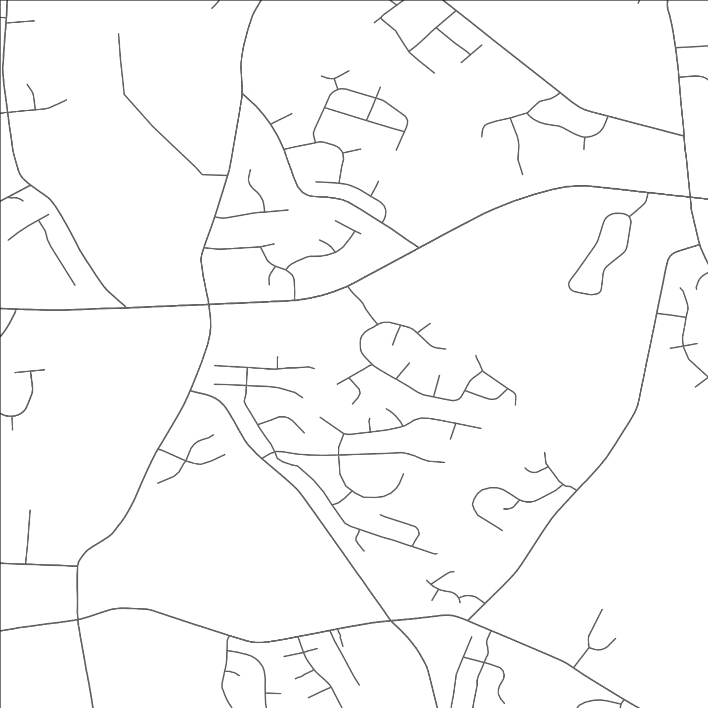 ROAD MAP OF WESLEY CHAPEL, NORTH CAROLINA BY MAPBAKES