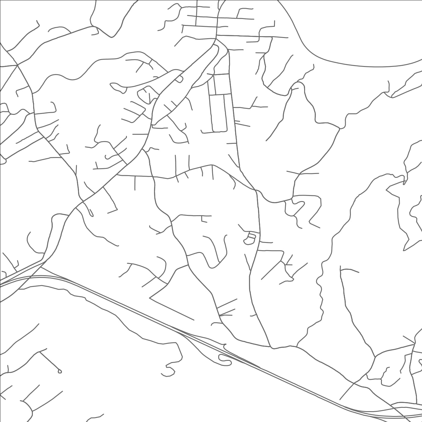 ROAD MAP OF WEST MARION, NORTH CAROLINA BY MAPBAKES