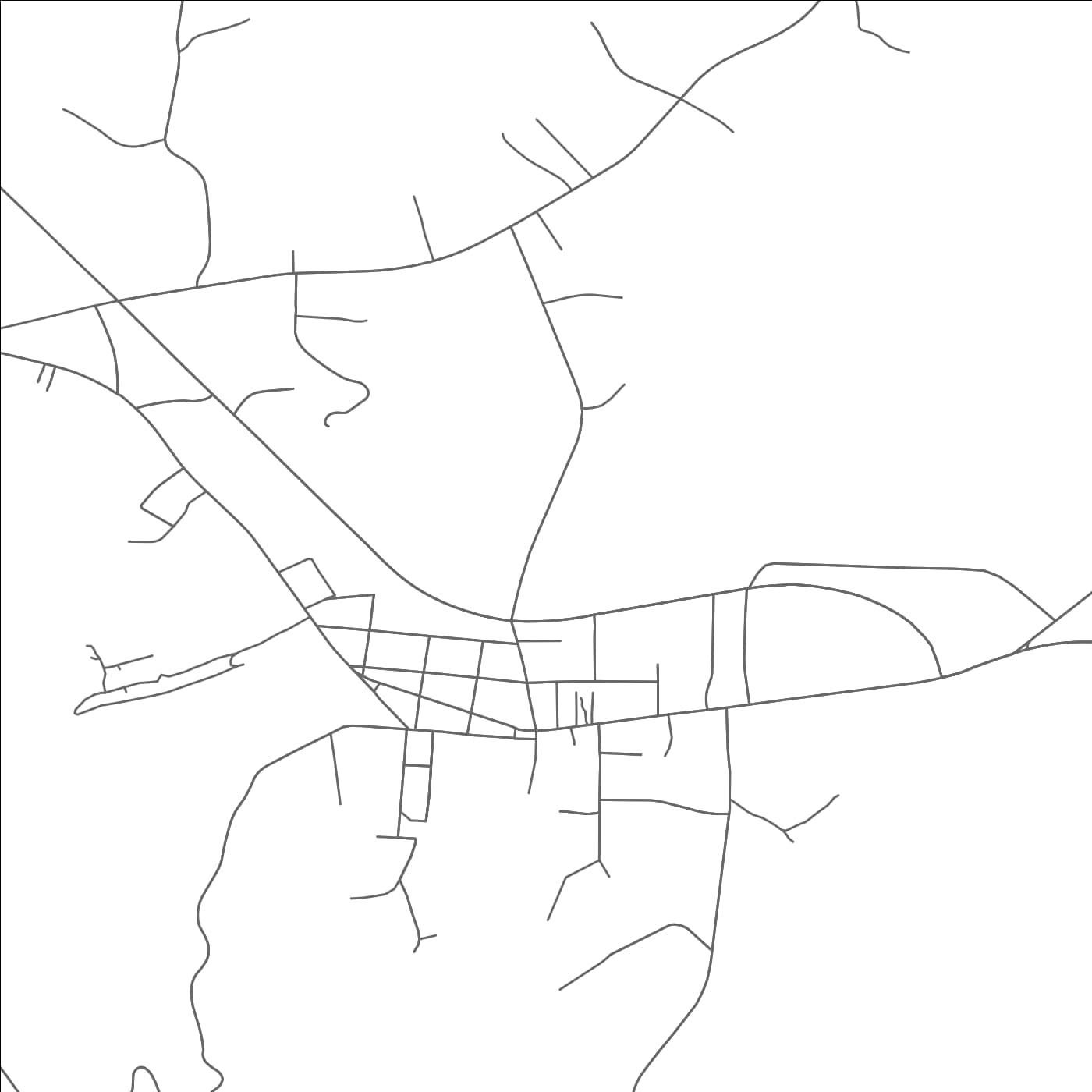 ROAD MAP OF YANCEYVILLE, NORTH CAROLINA BY MAPBAKES