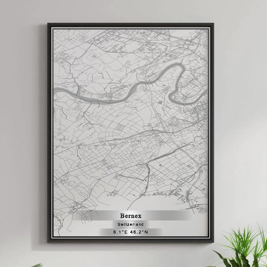 ROAD MAP OF BERNEX, SWITZERLAND BY MAPBAKES