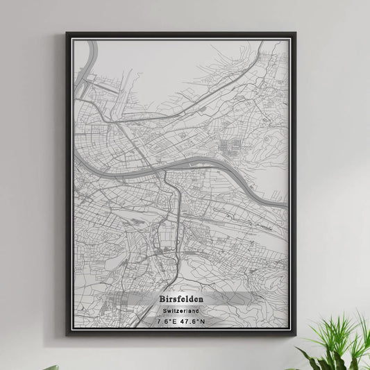 ROAD MAP OF BIRSFELDEN, SWITZERLAND BY MAPBAKES