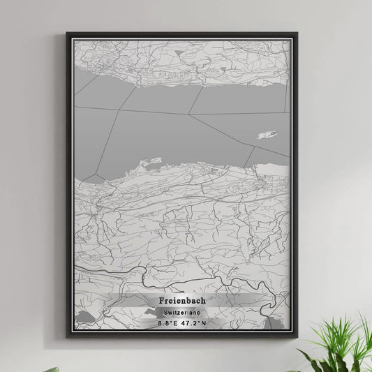 ROAD MAP OF FREIENBACH, SWITZERLAND BY MAPBAKES