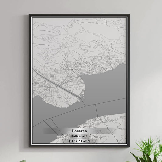 ROAD MAP OF LOCARNO, SWITZERLAND BY MAPBAKES