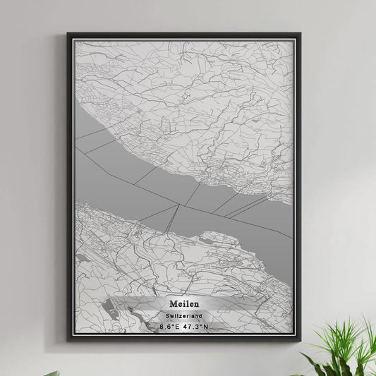 ROAD MAP OF MEILEN, SWITZERLAND BY MAPBAKES