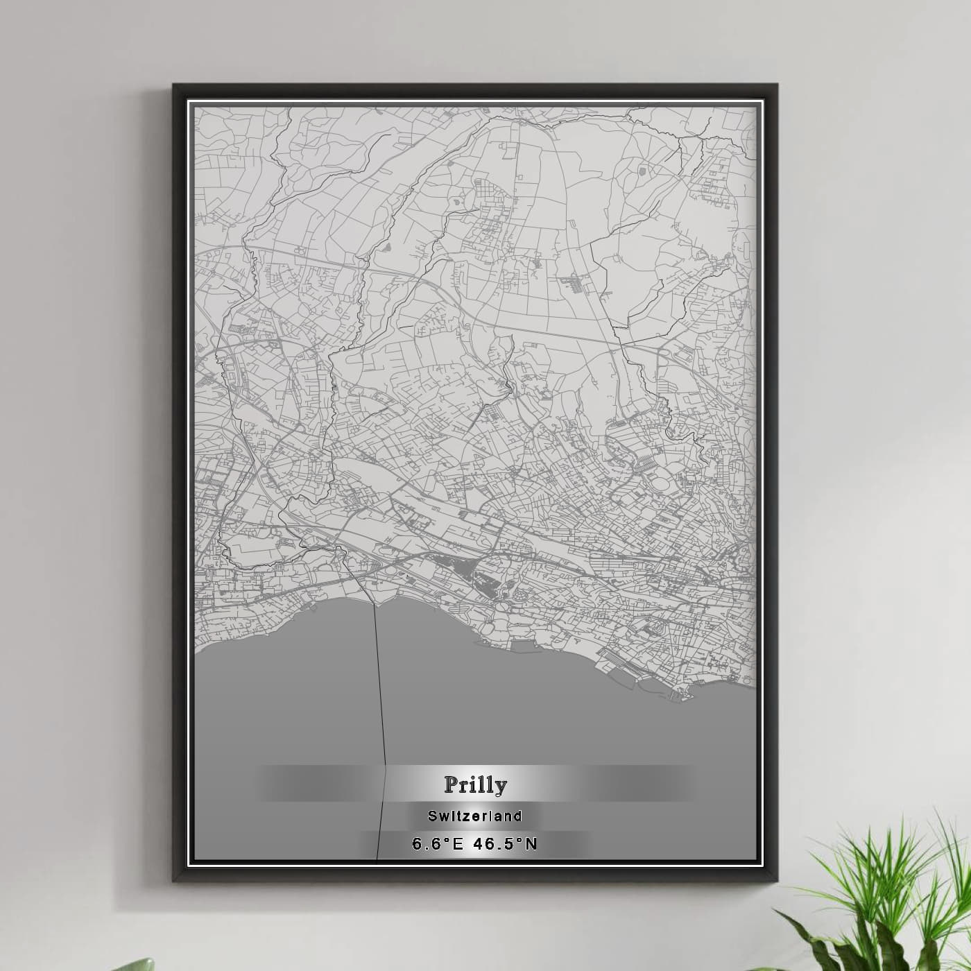 ROAD MAP OF PRILLY, SWITZERLAND BY MAPBAKES