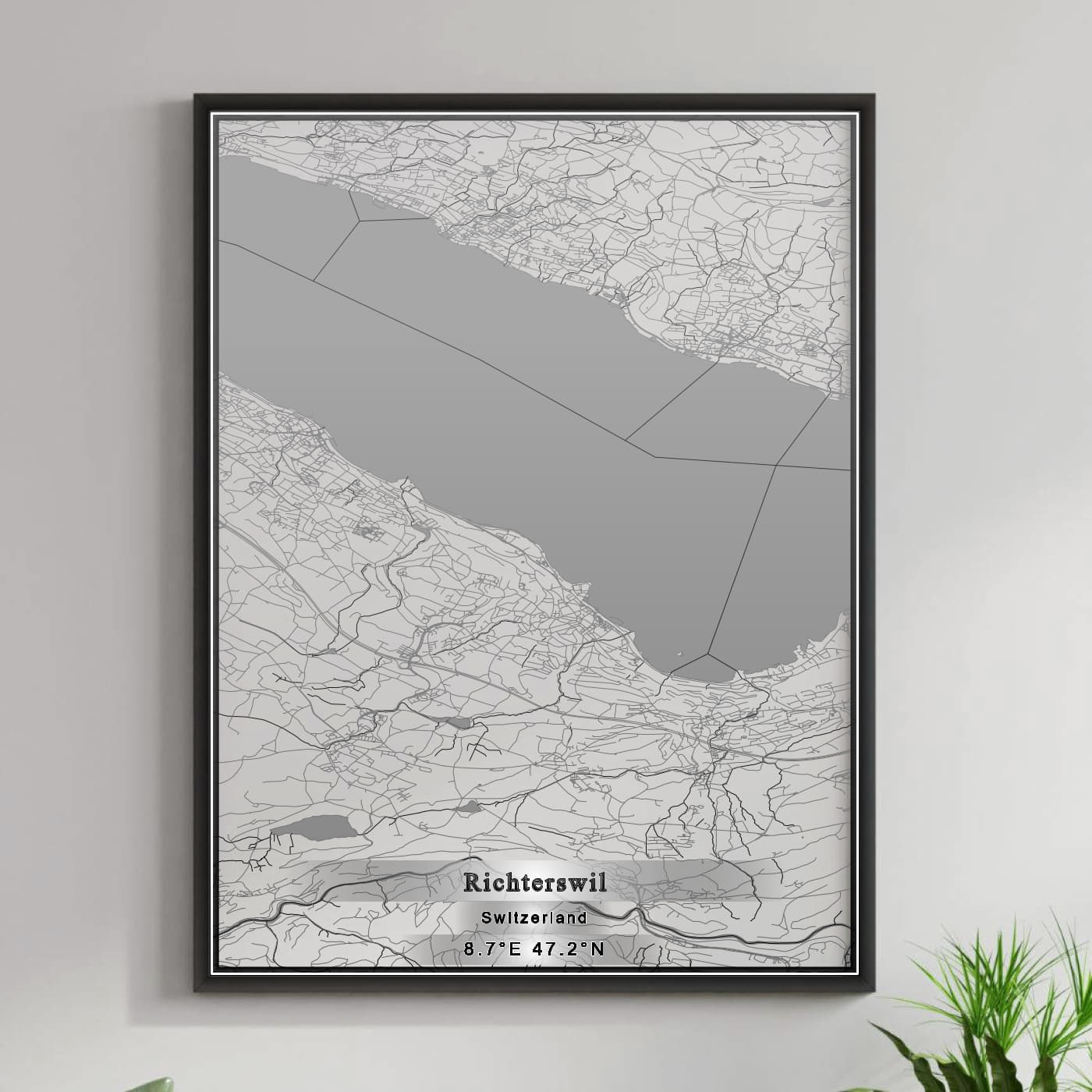 ROAD MAP OF RICHTERSWIL, SWITZERLAND BY MAPBAKES