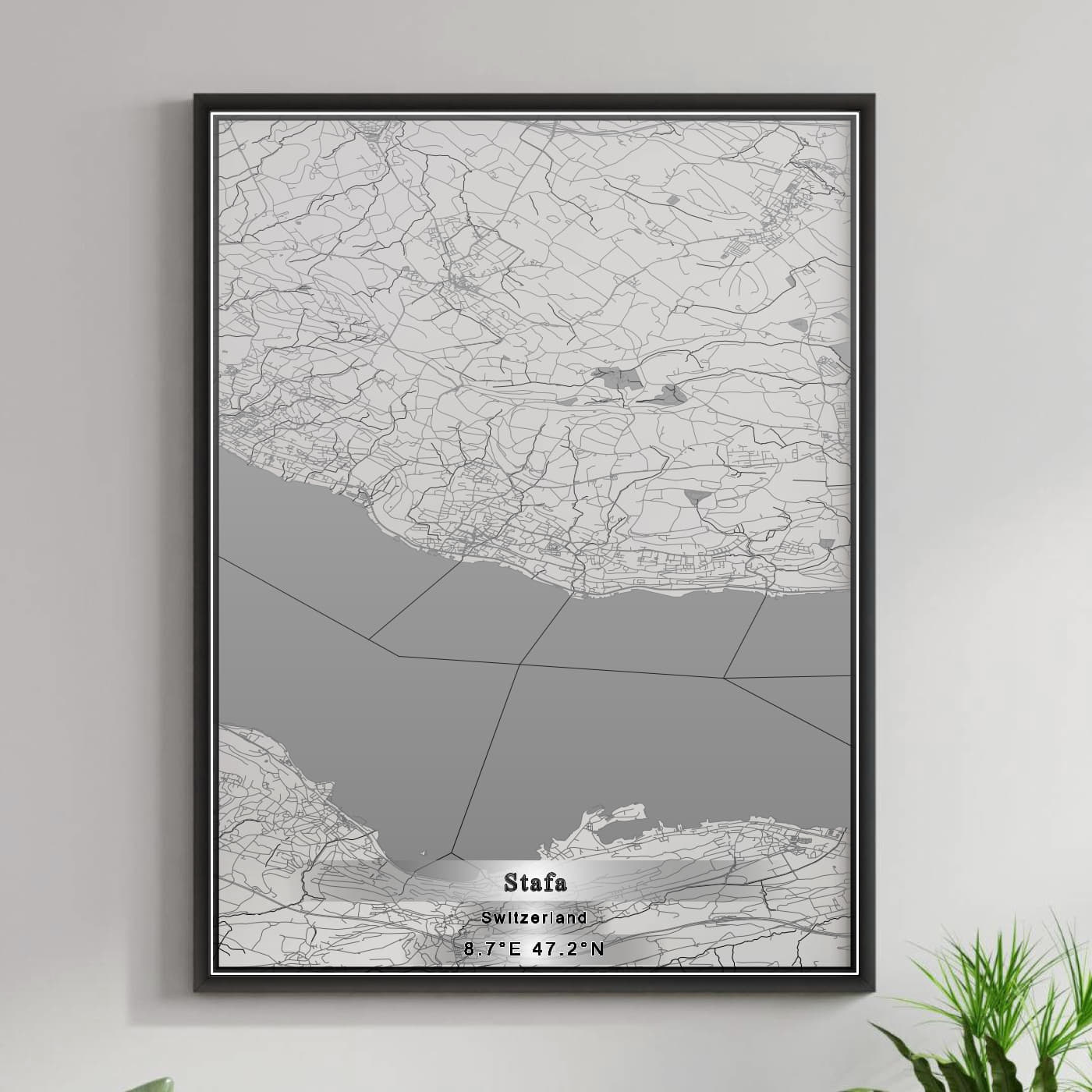 ROAD MAP OF STAFA, SWITZERLAND BY MAPBAKES