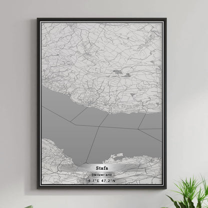 ROAD MAP OF STAFA, SWITZERLAND BY MAPBAKES