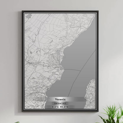 ROAD MAP OF VERSOIX, SWITZERLAND BY MAPBAKES