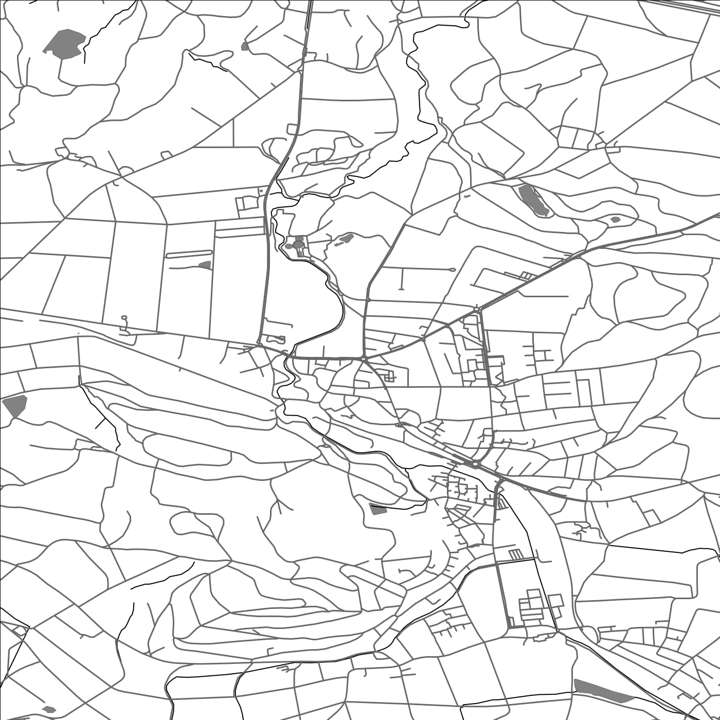 ROAD MAP OF AADORF, SWITZERLAND BY MAPBAKES