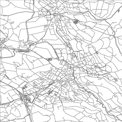 ROAD MAP OF AFFOLTERN AM ALBIS, SWITZERLAND BY MAPBAKES