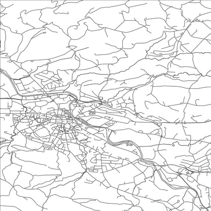 ROAD MAP OF APPENZELL, SWITZERLAND BY MAPBAKES