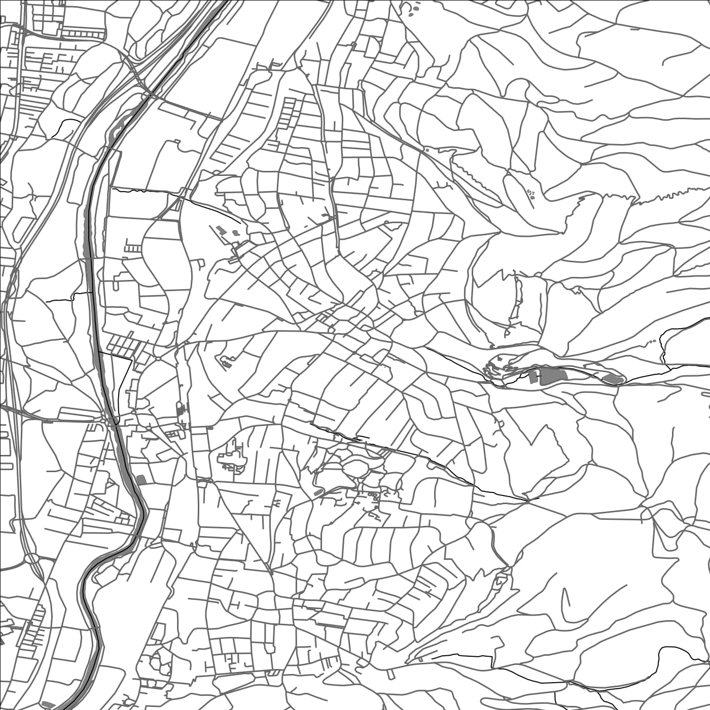 ROAD MAP OF ARLESHEIM, SWITZERLAND BY MAPBAKES