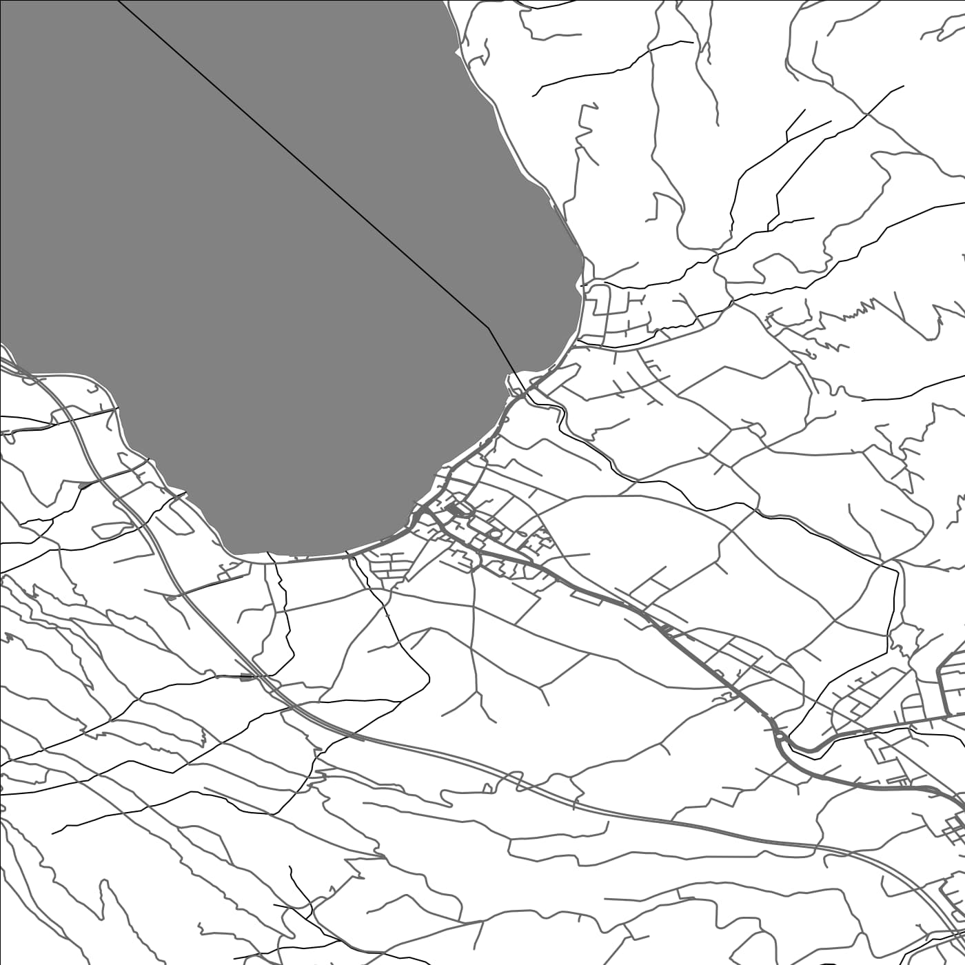 ROAD MAP OF ARTH, SWITZERLAND BY MAPBAKES