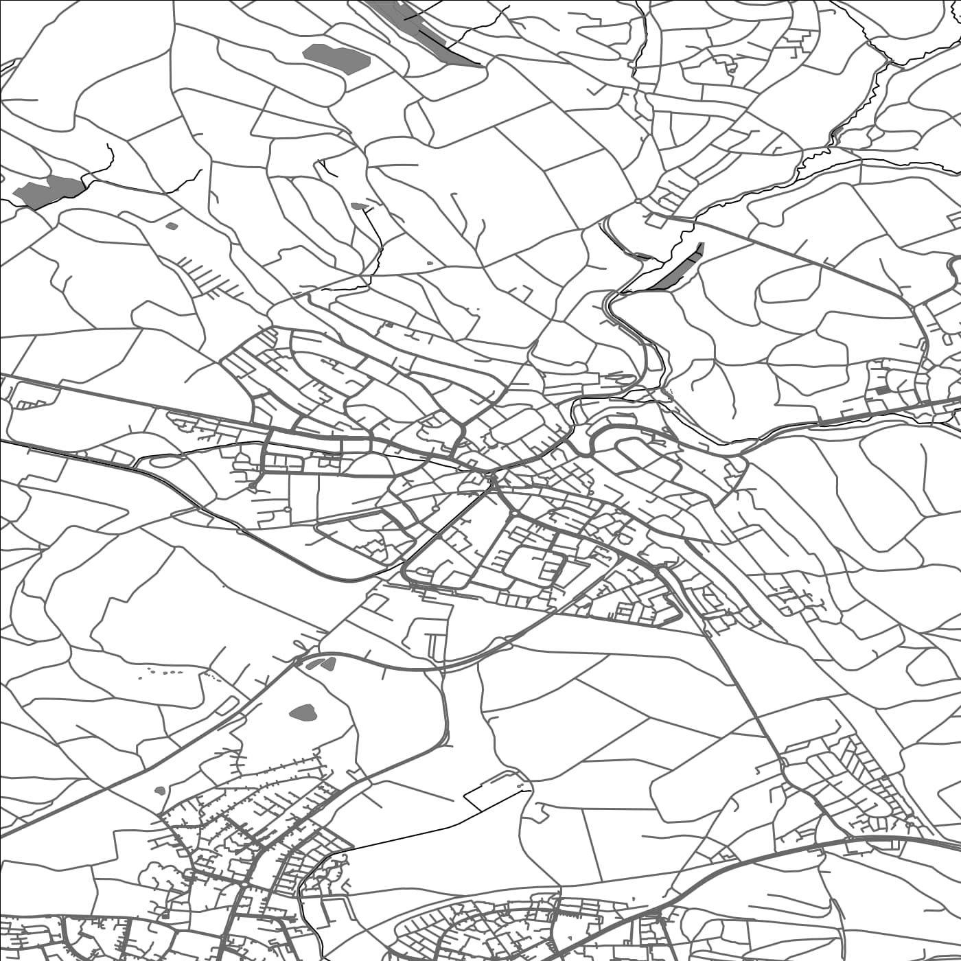 ROAD MAP OF BASSERSDORF, SWITZERLAND BY MAPBAKES