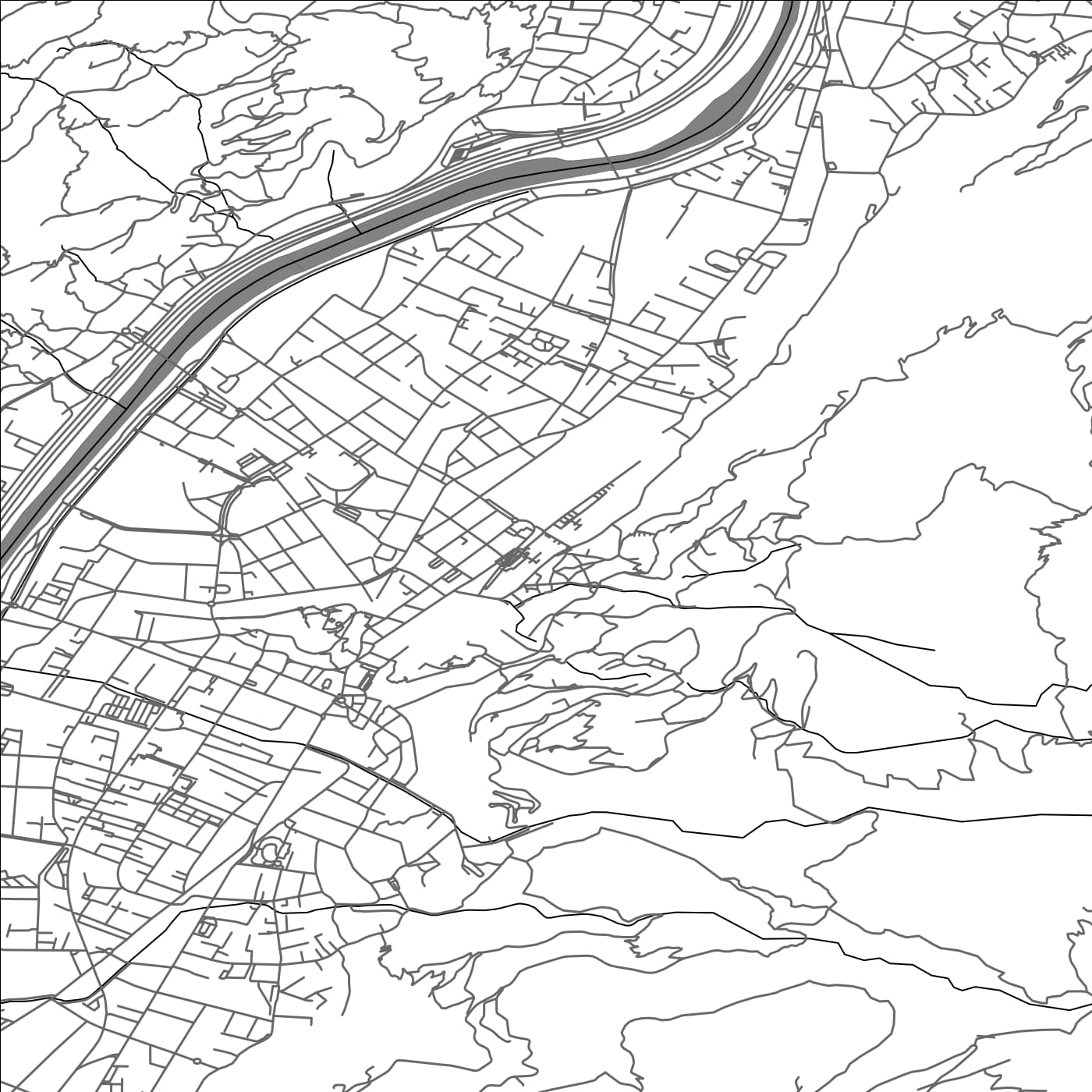 ROAD MAP OF BELLINZONA, SWITZERLAND BY MAPBAKES