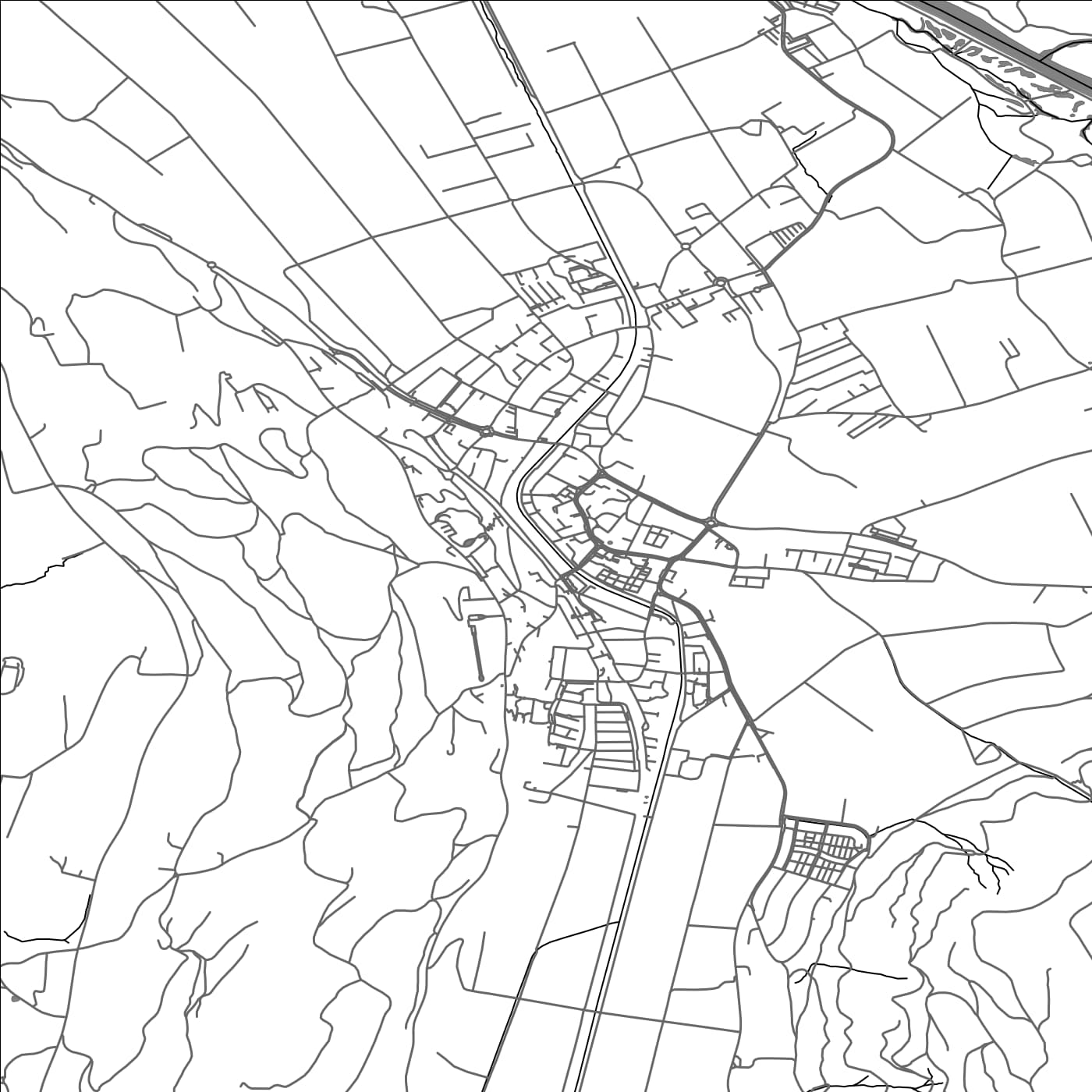 ROAD MAP OF BELP, SWITZERLAND BY MAPBAKES