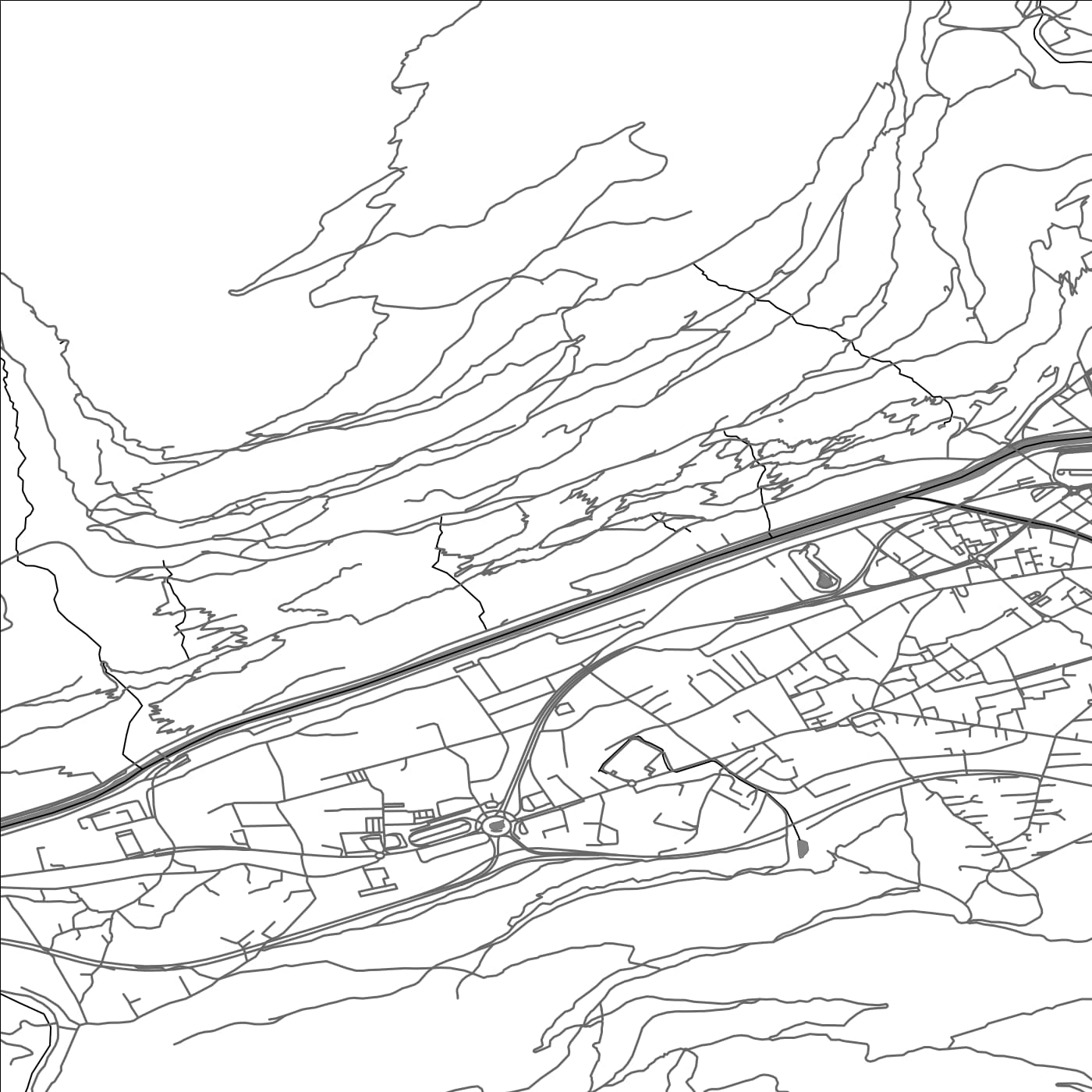 ROAD MAP OF BRIG-GLIS, SWITZERLAND BY MAPBAKES