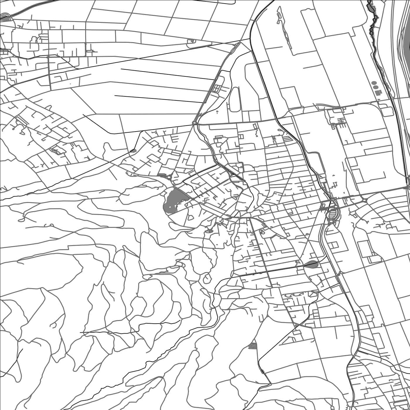 ROAD MAP OF BUCHS, SWITZERLAND BY MAPBAKES