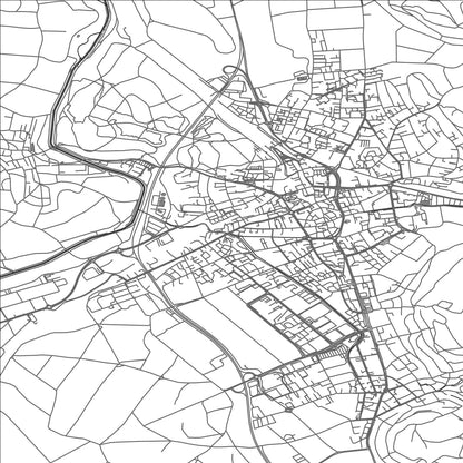 ROAD MAP OF BULACH, SWITZERLAND BY MAPBAKES