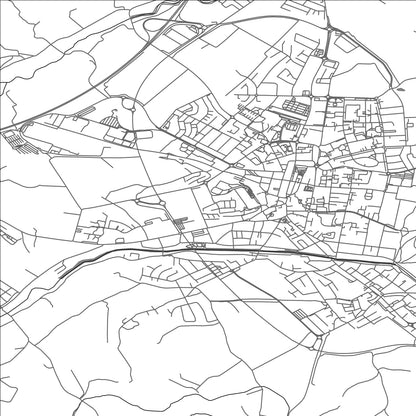 ROAD MAP OF BULLE, SWITZERLAND BY MAPBAKES