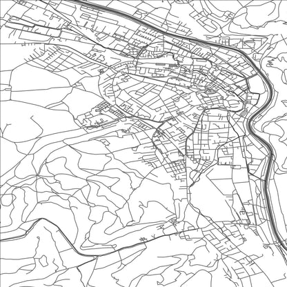 ROAD MAP OF BURGDORF, SWITZERLAND BY MAPBAKES