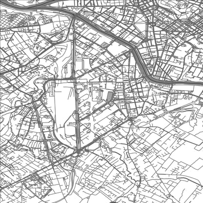 ROAD MAP OF CAROUGE, SWITZERLAND BY MAPBAKES