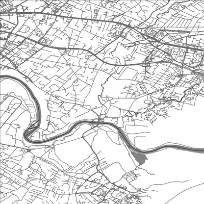 ROAD MAP OF CHENE-BOUGERIES, SWITZERLAND BY MAPBAKES