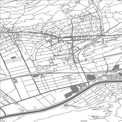 ROAD MAP OF CONTHEY, SWITZERLAND BY MAPBAKES