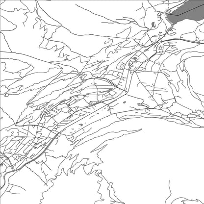 ROAD MAP OF DAVOS, SWITZERLAND BY MAPBAKES