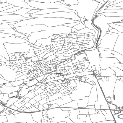 ROAD MAP OF DELEMONT, SWITZERLAND BY MAPBAKES