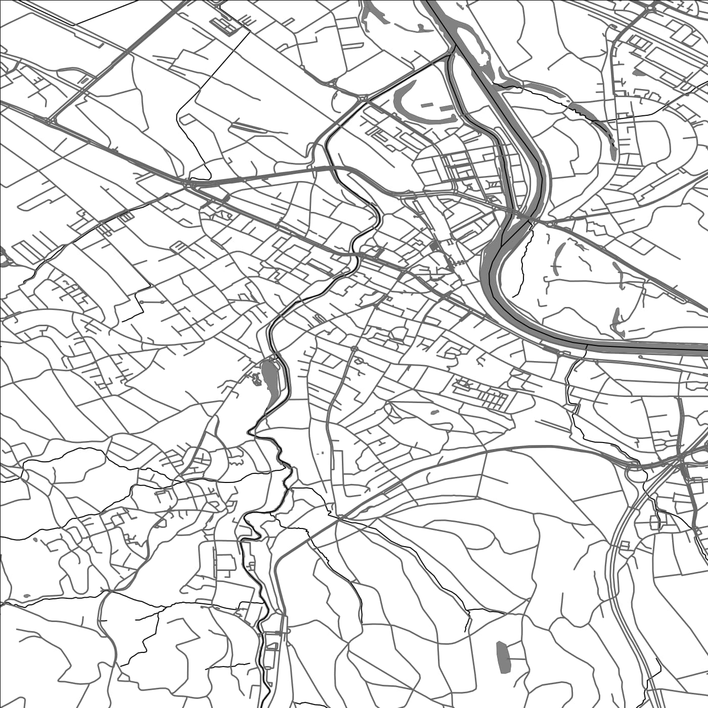 ROAD MAP OF DIETIKON, SWITZERLAND BY MAPBAKES