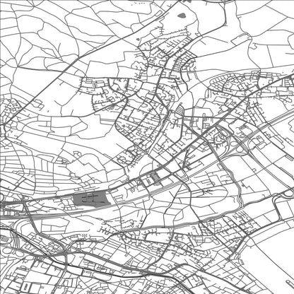 ROAD MAP OF DUBENDORF, SWITZERLAND BY MAPBAKES