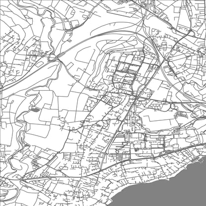 ROAD MAP OF ECUBLENS, SWITZERLAND BY MAPBAKES