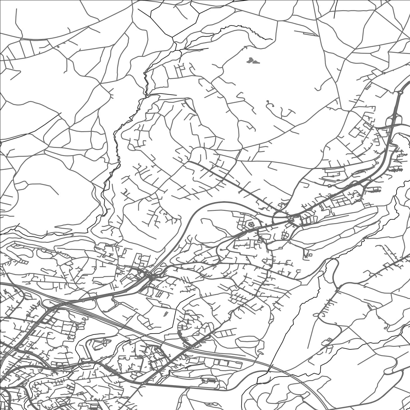 ROAD MAP OF EPALINGES, SWITZERLAND BY MAPBAKES