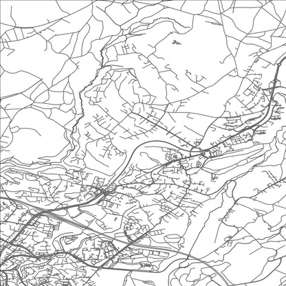 ROAD MAP OF EPALINGES, SWITZERLAND BY MAPBAKES