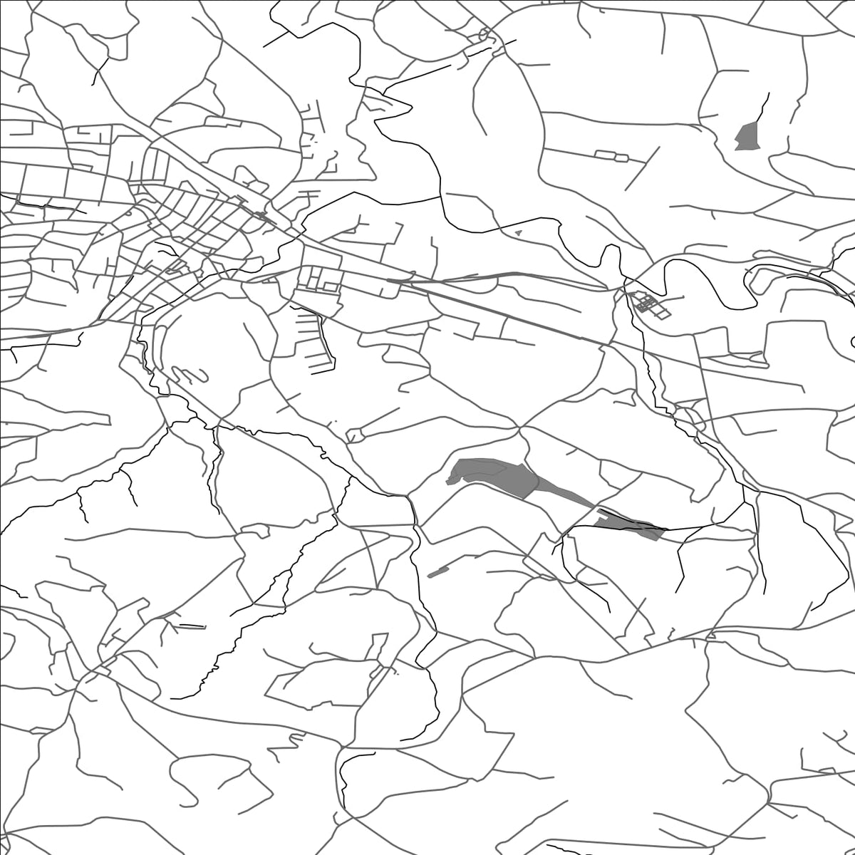 ROAD MAP OF FLAWIL, SWITZERLAND BY MAPBAKES