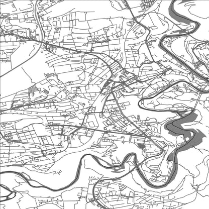 ROAD MAP OF FRIBOURG, SWITZERLAND BY MAPBAKES