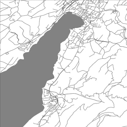 ROAD MAP OF KUSSNACHT, SWITZERLAND BY MAPBAKES